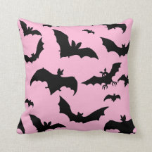 ピンクとブラックのこうもり