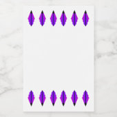 ピンクとブラックのアートデコ要素 フードラベル (シングルラベル)