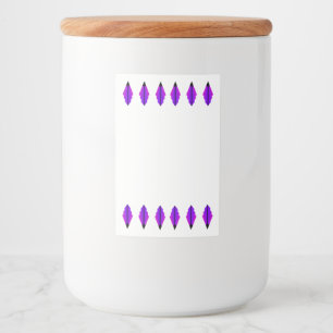 ピンクとブラックのアートデコ要素 フードラベル