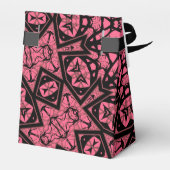 ピンクとブラックのオーナメントショールパッチワークショール フェイバーボックス (裏面サイド)