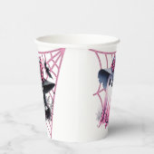 ピンクとブラックのコケットハロウィーン 紙コップ (右)