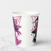 ピンクとブラックのコケットハロウィーン 紙コップ (右)