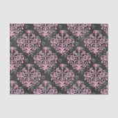 ピンクとブラックのスカルゴシック 薄葉紙 (正面)