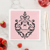 ピンクとブラックのダマスククモ | ブライダルシャワー (インサイチュ)