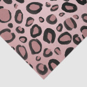 ピンクとブラックのチ絵を描ェータヒョウのプリントスポット 薄葉紙 (詳細)