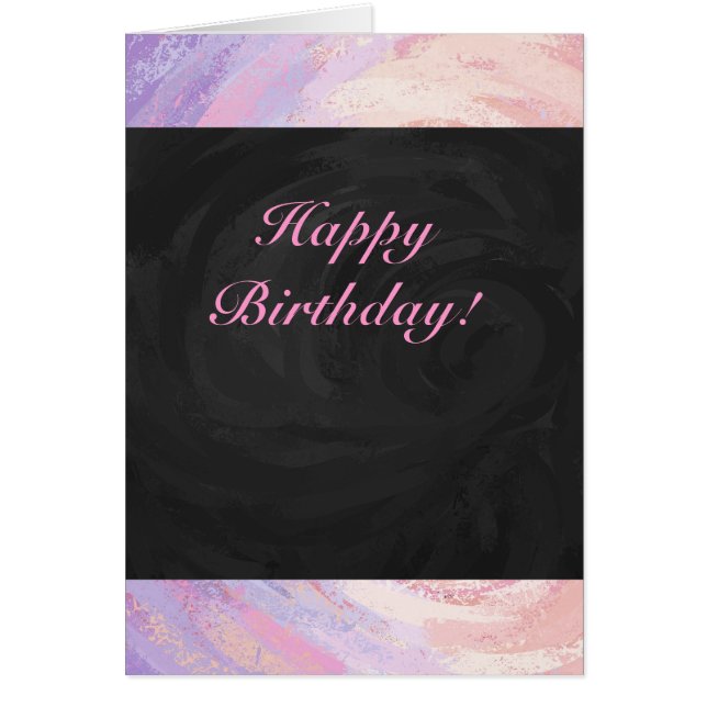 ピンクとブラックのハッピーバースデー (正面)