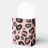 ピンクとブラックのペイントが施されたチーターのヒョウ柄のスポット フェイバーボックス (オープン)