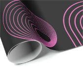 ピンクとブラックのラッピング紙 ラッピングペーパー (ロールコーナー)