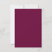 ピンクとブラックのレースの結婚式セーブ・ザ・デートカード セーブザデート (裏面)
