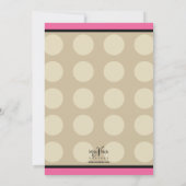 ピンクとブラックの女の子のATVライダー 招待状 (裏面)