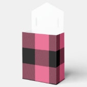 ピンクとブラックの市松模様にスクウェアバッファロープレイド フェイバーボックス (オープン)