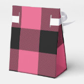 ピンクとブラックの市松模様にスクウェアバッファロープレイド フェイバーボックス (裏面サイド)
