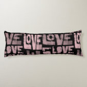 ピンクとブラックの抱き枕グラフィティ ボディピロー (裏面)