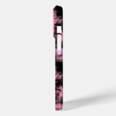 ピンクとブラックの抽象的なデザイン Case-Mate iPhoneケース (裏面 / 左)