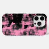 ピンクとブラックの抽象的なデザイン Case-Mate iPhoneケース (裏面 (横))