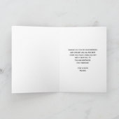 ピンクとブラックの抽象芸術と金ゴールド渦巻き誕生日 カード (内部)