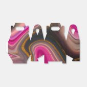 ピンクとブラックの抽象芸術と金ゴールド渦巻き フェイバーボックス (折り畳みなし)