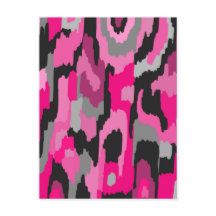 ピンクとブラックの抽象芸術プリント