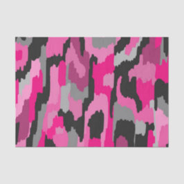 ピンクとブラックの抽象芸術プリント 薄葉紙