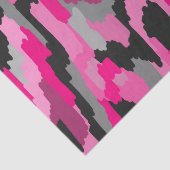 ピンクとブラックの抽象芸術プリント 薄葉紙 (詳細)