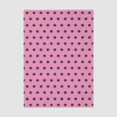 ピンクとブラックの水玉模様 薄葉紙 (正面)