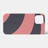 ピンクとブラックの芸術的抽象芸術フラクタル・アート Case-Mate iPhoneケース (裏面 (横))