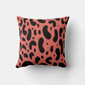 ピンクとブラックの装飾用クッション クッション (裏面)