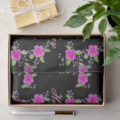 ピンクとブラックパターン（の模様が）ある 薄葉紙 (ギフト)