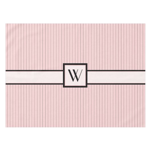 ピンクとブラックピンプリペスタブレクロース テーブルクロス (正面(横))