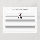 ピンクとブラックマムレシピカード ポストカード (裏面)