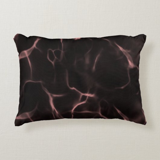 ピンクとブラックマーブルテーマ アクセントクッション (正面)