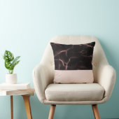 ピンクとブラックマーブルテーマ クッション (椅子)