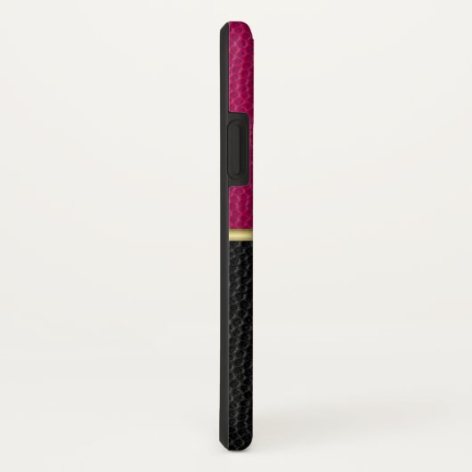 ピンクとブラックモノグラムののiPhone / iPadケース Case-Mate iPhoneケース (裏面/右)