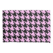 ピンクとブラック千鳥格子の 枕カバー (正面左)