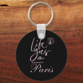 ピンクとブラック キーホルダー (正面)