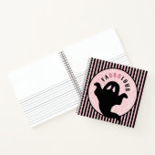 ピンクとブラック |ファブー幽霊 ノートブック (内部)