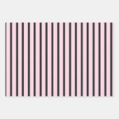 ピンクとブラック ラッピングペーパーシート (正面3)