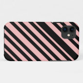 ピンクとブラック Case-Mate iPhoneケース (裏面(横))