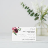 ピンクとブルゴーニュのフローラ7エンクロージャカード エンクロージャーカード (スタンド正面)