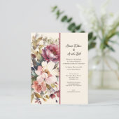 ピンクとブルゴーニュのヴィンテージ牡丹結婚ズ (スタンド正面)