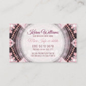 ピンクとブルゴーニュの代替部族用名刺 名刺 (正面)