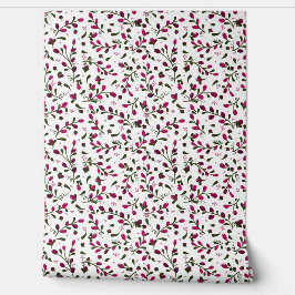 ピンクとブルゴーニュの果実とつる植物 壁紙