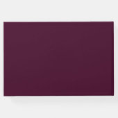 ピンクとブルゴーニュの花模様結婚ズ ゲストブック (裏面)