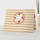 ピンクとブルゴーニュ カード (裏面)