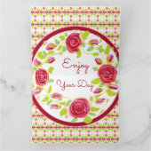 ピンクとブルゴーニュ カード (内部)