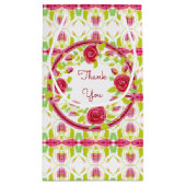 ピンクとブルゴーニュ スモールペーパーバッグ (裏面)