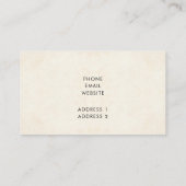 ピンクとブルーかわいらしの花縁どプロフェッショナル 名刺 (裏面)