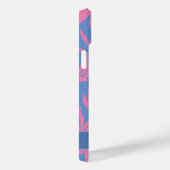 ピンクとブルーと白の葉っぱ ケースマット Case-Mate iPhoneケース (裏面 / 右)