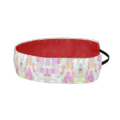 ピンクとブルーのおもしろい、ジオメトインスパイアリ抽象化 アスレチックヘッドバンド (右)