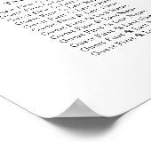 ピンクとブルーのアジサイ結婚ズの座席表 ポスター (角)